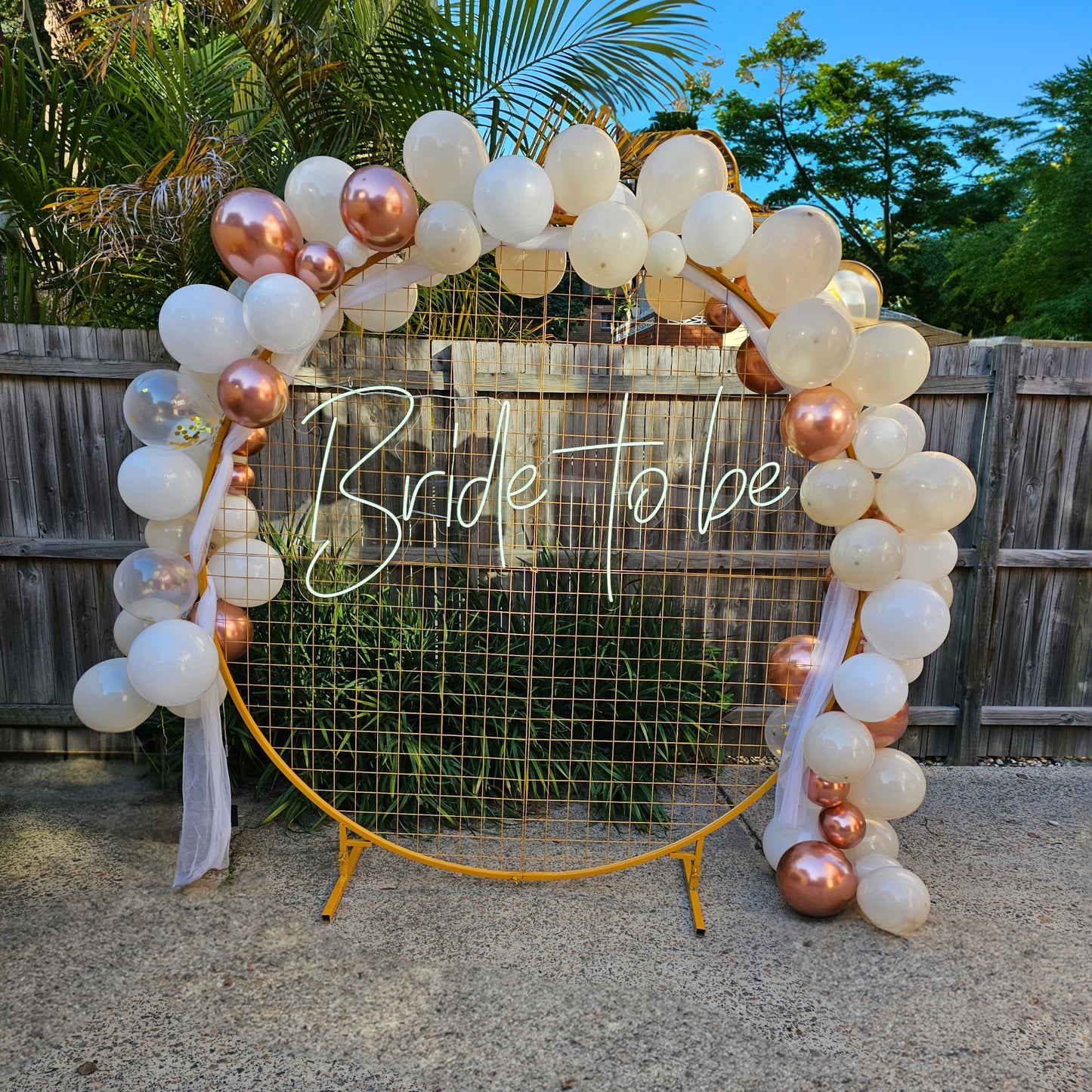Bride to be Backdrop - Set up included