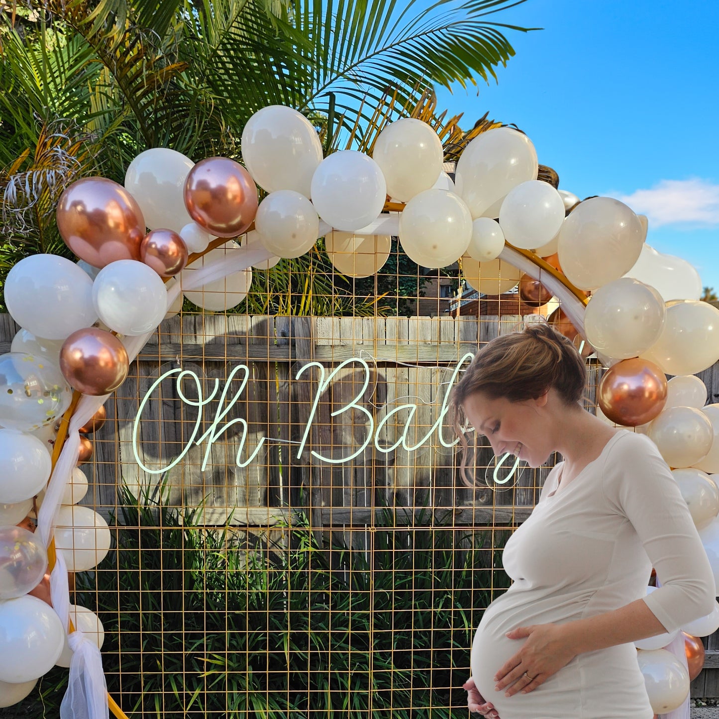 Baby Shower Backdrop - Set up included