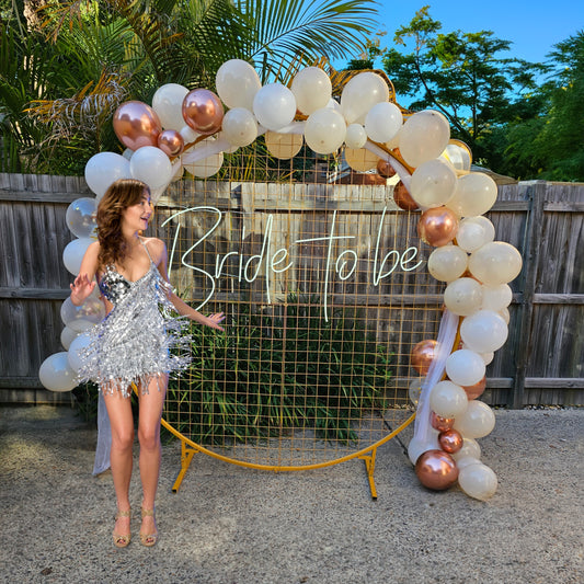 Bride to be Backdrop - Set up included