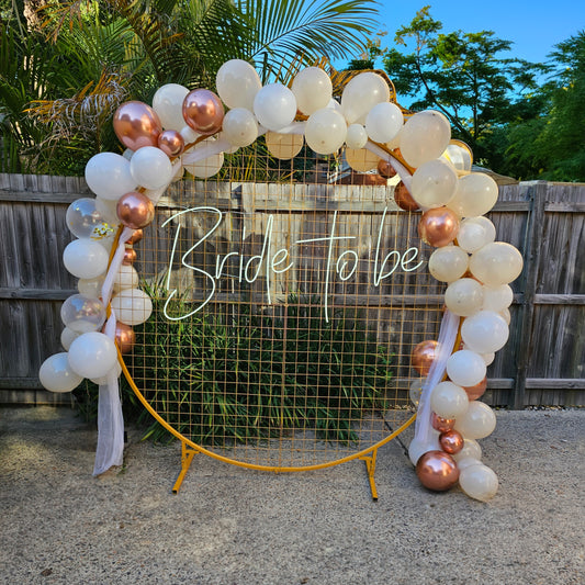 Bride to be Backdrop - DIY Setup