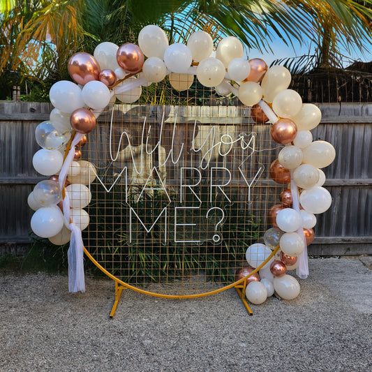 Proposal Backdrop - DIY Setup