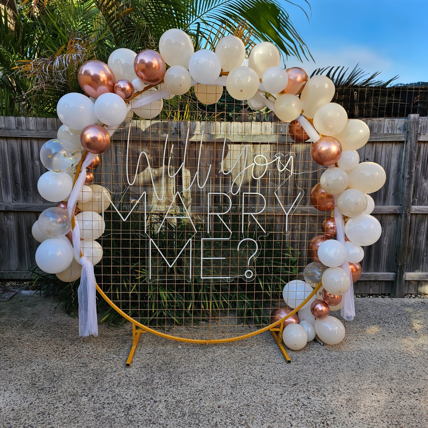 Proposal Backdrop - DIY Setup