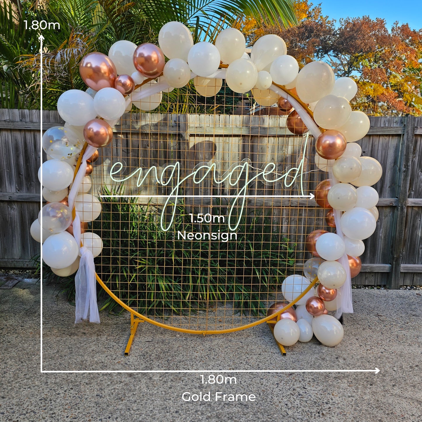Engagement Backdrop - DIY Setup