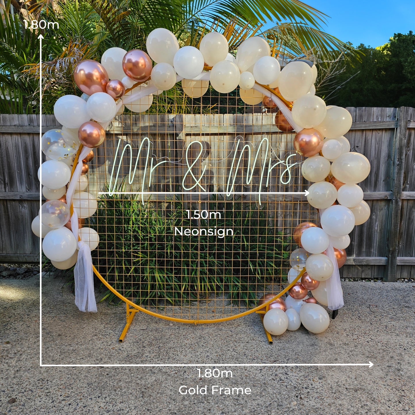 Wedding Backdrop - Setup included
