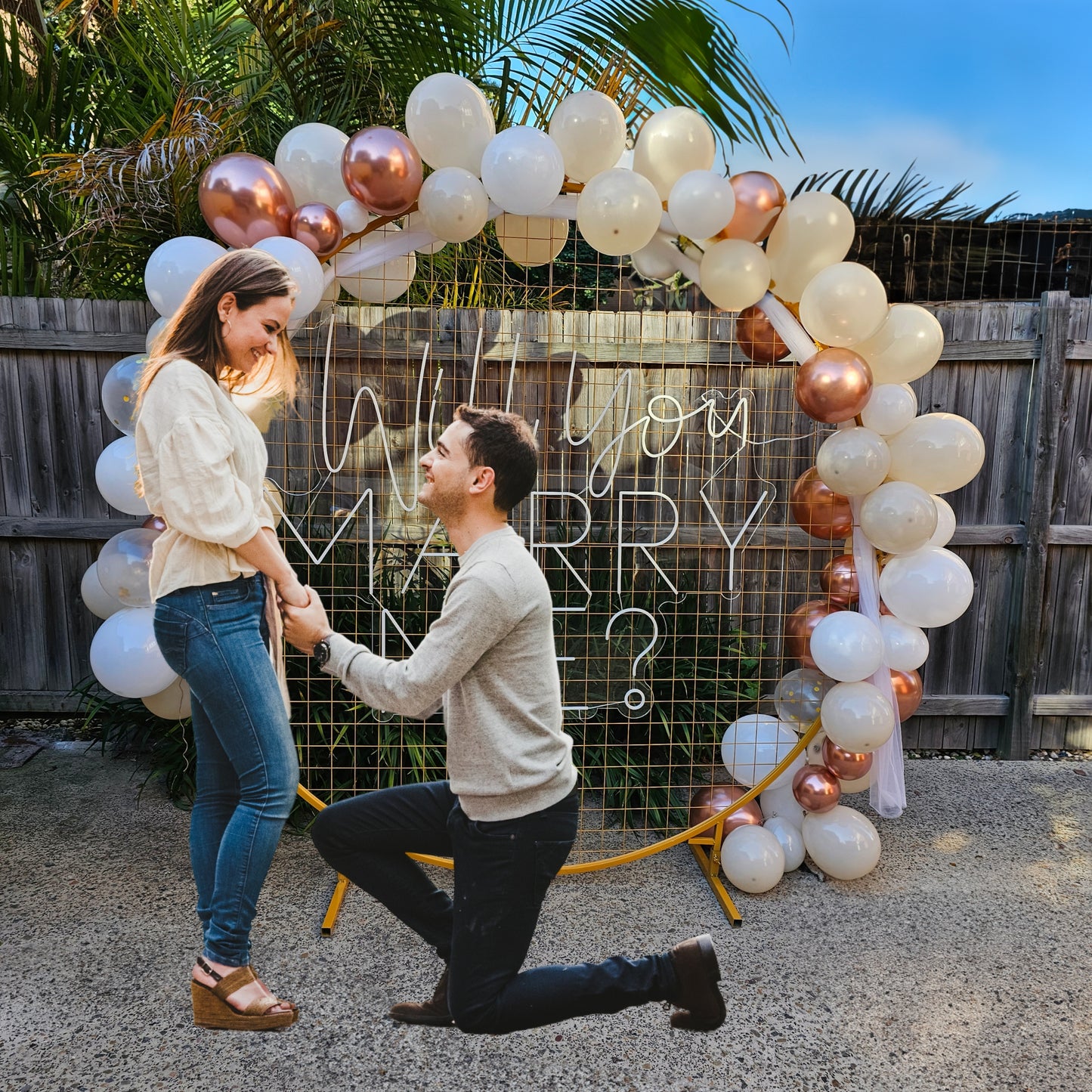 Proposal Backdrop - Set up included