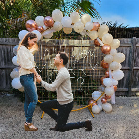 Proposal Backdrop - Set up included
