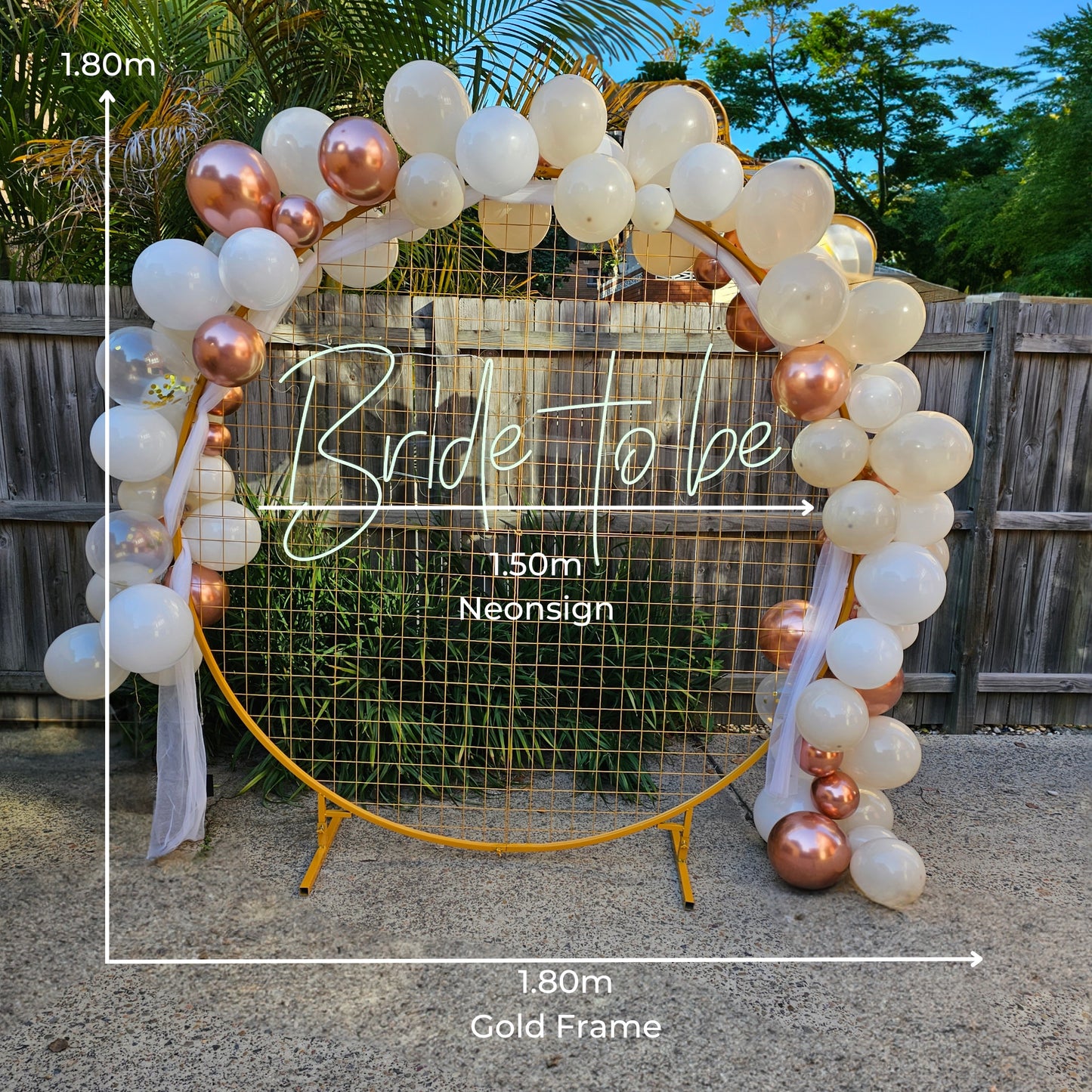 Bride to be Backdrop - DIY Setup