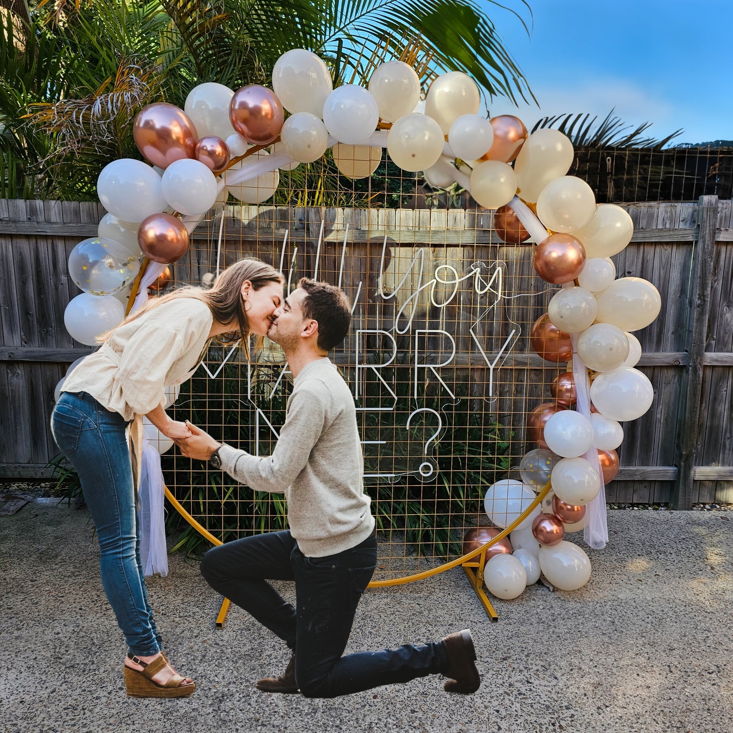 Proposal Backdrop - Set up included