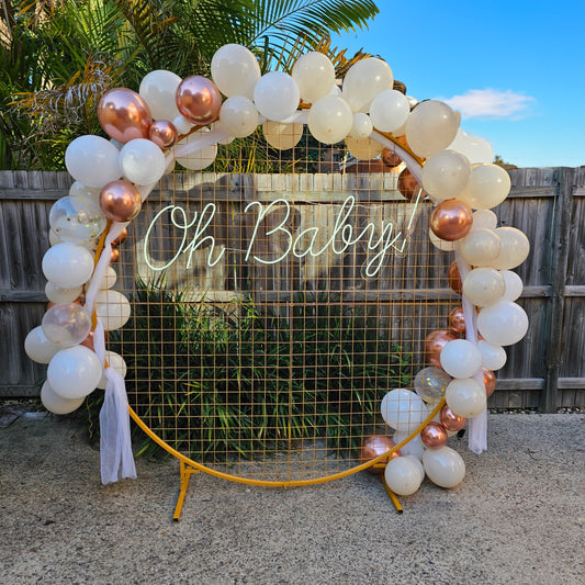 Baby Shower Backdrop - DIY Setup